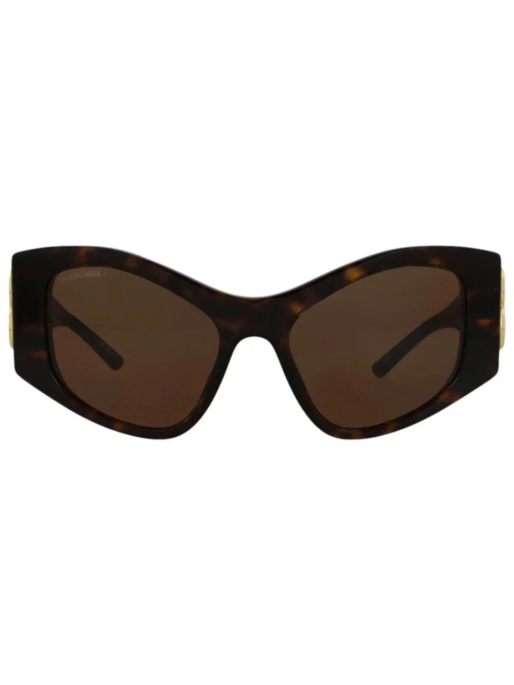New Balenciaga Women's Sunglasses Cat Eye Recycled Acetate Frame Havana Havana